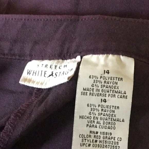 White Stag purple Slacks - Picture 4 of 4